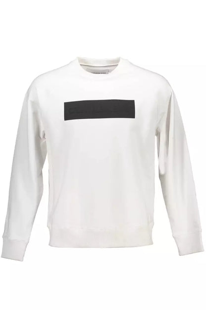 Calvin Klein White Cotton Men Sweater