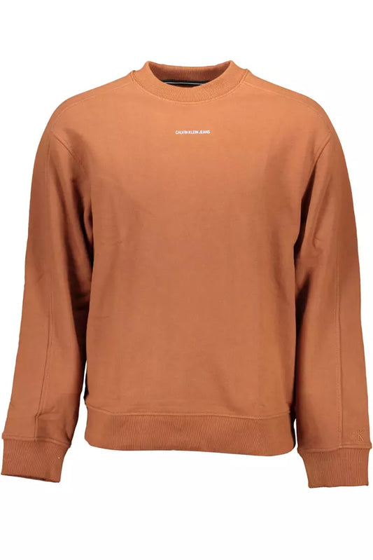 Calvin Klein Brown Cotton Men Sweater