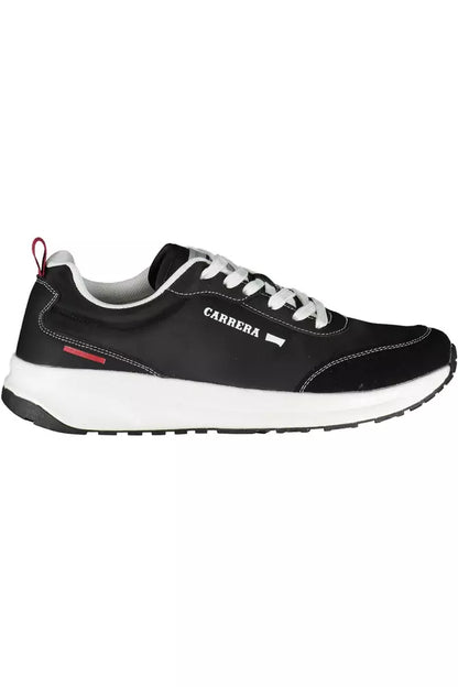 Carrera Sleek Black Sneakers with Iconic Detailing