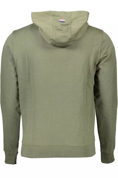 U.S. POLO ASSN. Elegant Green Hooded Sweatshirt With Logo