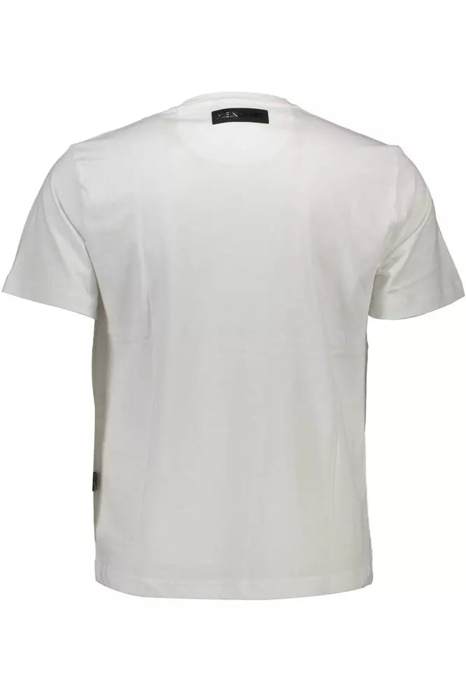 Plein Sport Pristine White Crew Neck Logo Tee