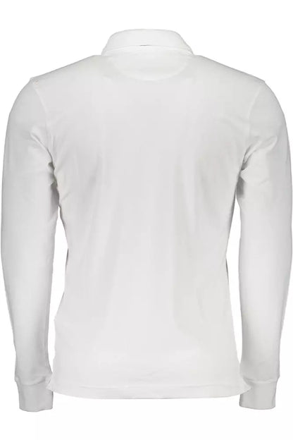 La Martina White Cotton Men Polo Shirt