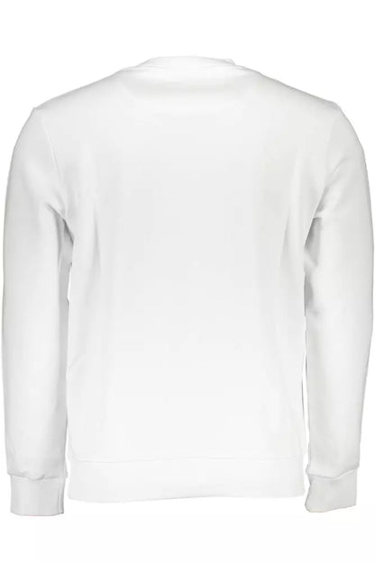 North Sails Elegant White Sweater with Timeless Print