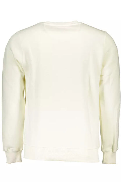 North Sails Elegant White Round Neck Sweatshirt