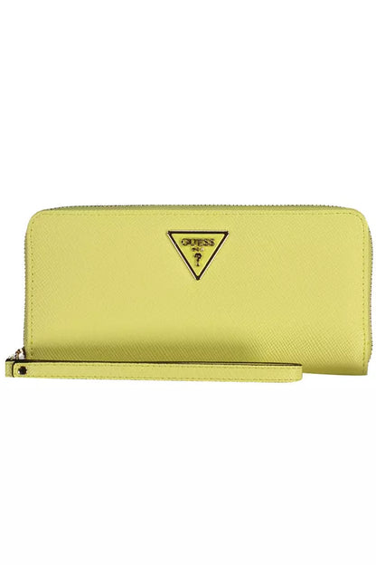 Guess Jeans Yellow Polyethylene Women Wallet