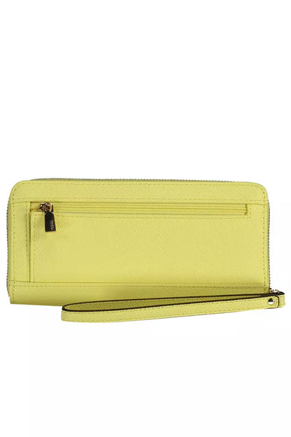 Guess Jeans Yellow Polyethylene Women Wallet