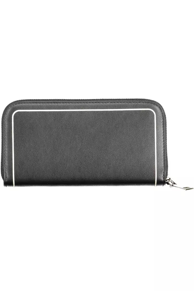 BYBLOS Elegant Five-Compartment Zip Wallet