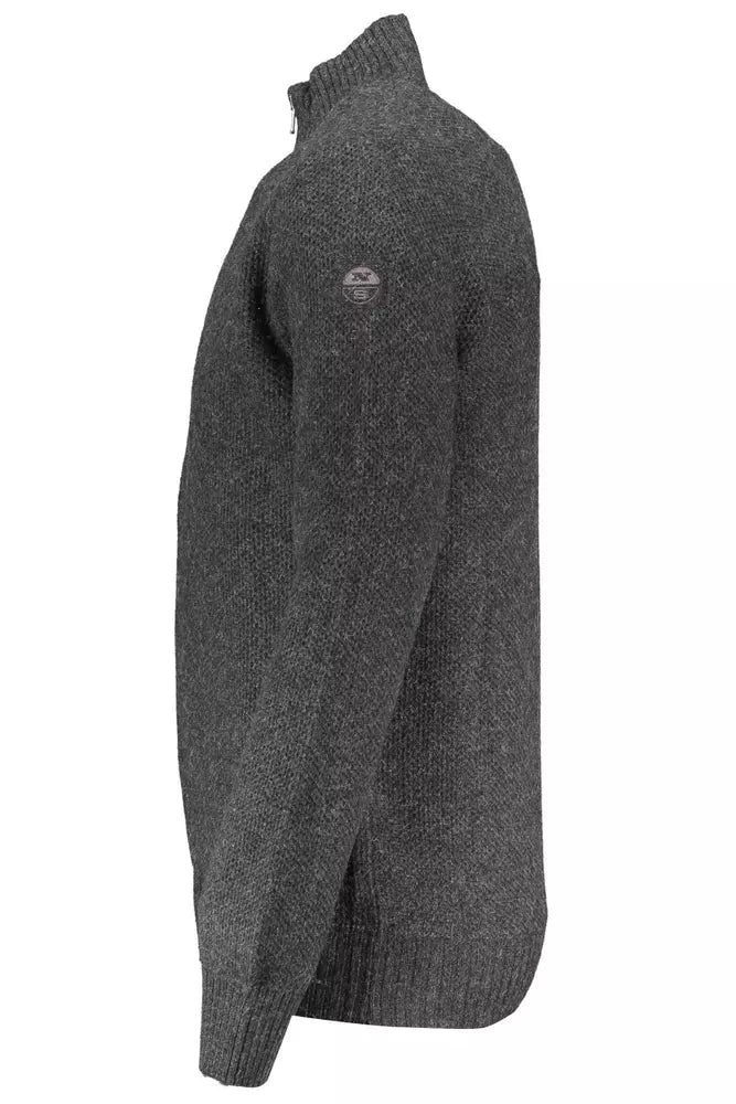 North Sails Elegant Gray Full Zip Cardigan