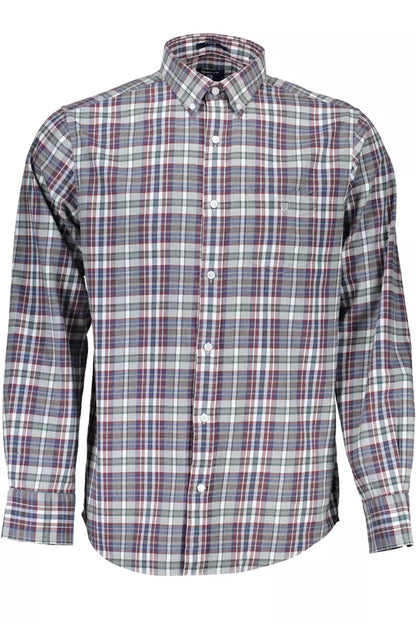 Gant Classic Blue Long Sleeve Cotton Shirt