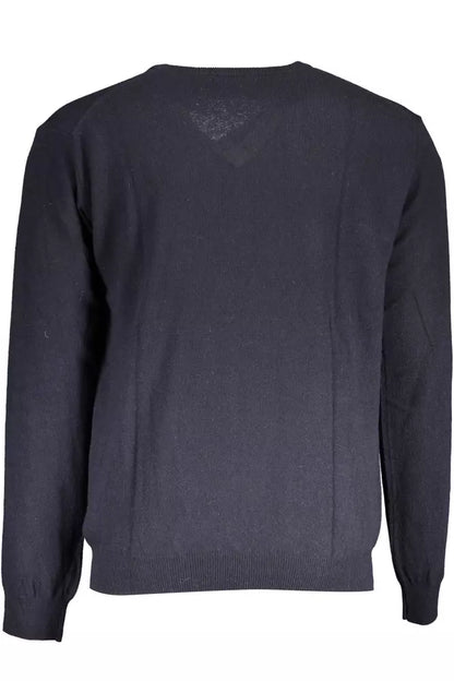 La Martina Elegant V-Neck Wool Blend Sweater