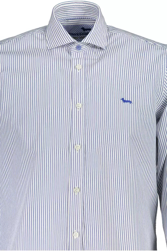 Harmont & Blaine Elegant White Organic Cotton Shirt for Men