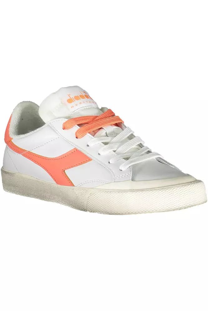 Diadora White Leather Women Sneaker