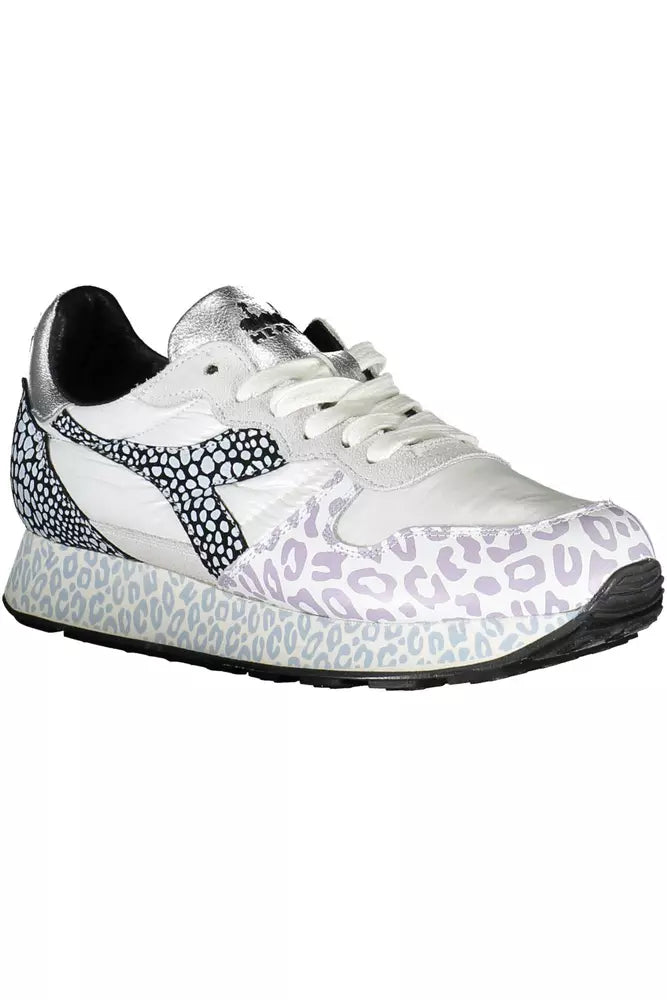 Diadora Chic White Contrast Sole Sneakers