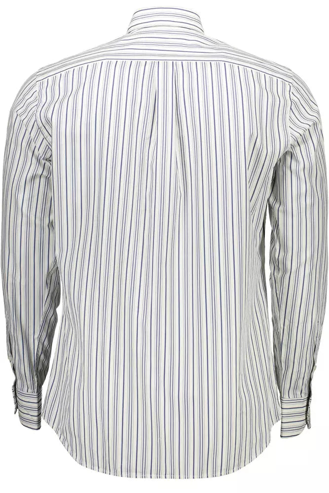 Harmont & Blaine Elegant White Cotton Shirt with Logo Detail