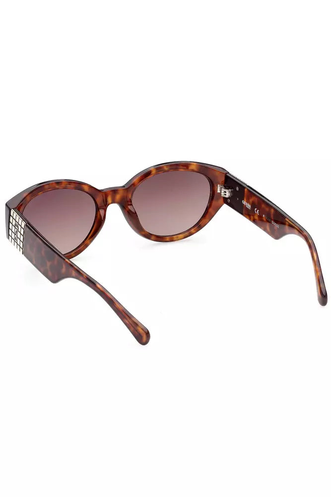 Guess Jeans Chic Teardrop Brown Lens Sunglasses