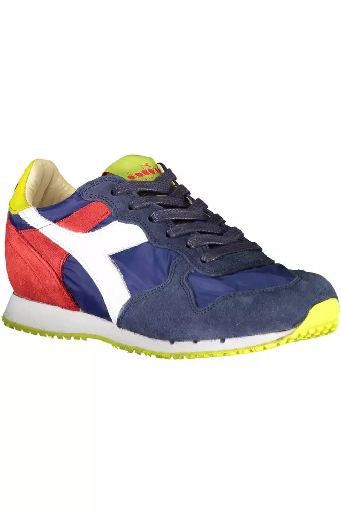 Diadora Elegant Blue Contrasts Lace-Up Sneaker