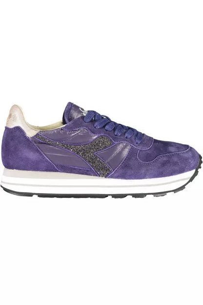 Diadora Blue Leather Women Sneaker