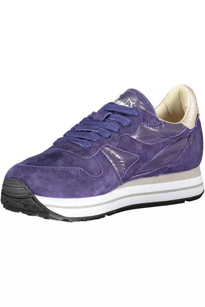 Diadora Blue Leather Women Sneaker