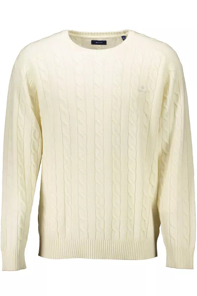 Gant Elegant White Woolen Sweater