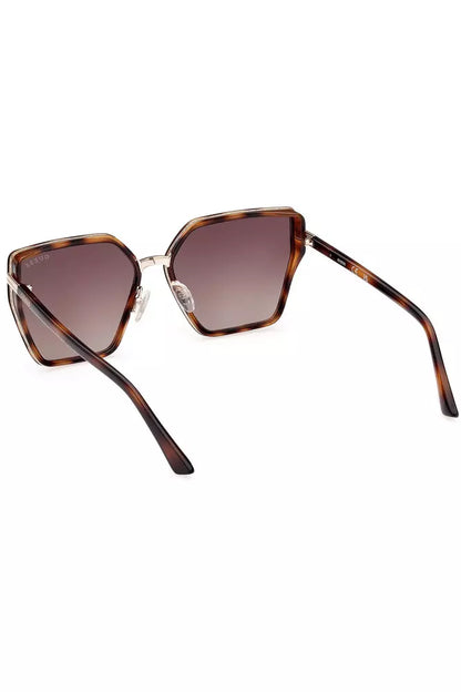 Guess Jeans Brown Injected Women Sunglasses