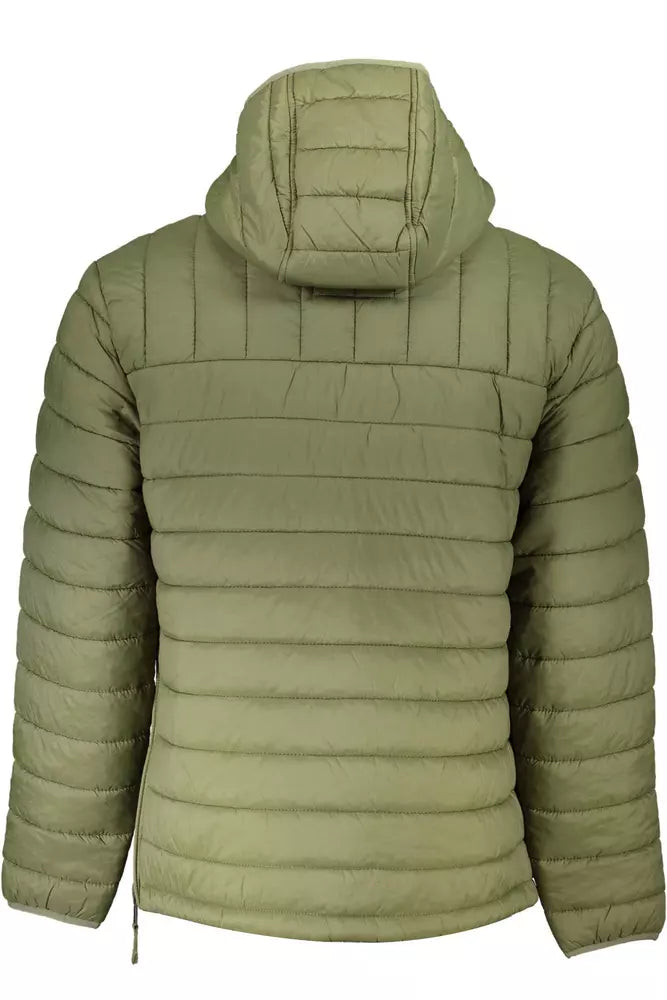 Napapijri Eco-Conscious Hooded Green Jacket