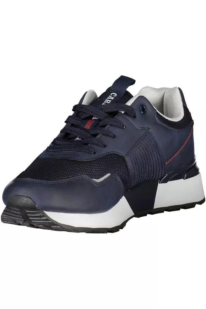 Carrera Sleek Contrasting Blue Sneakers with Logo Detail