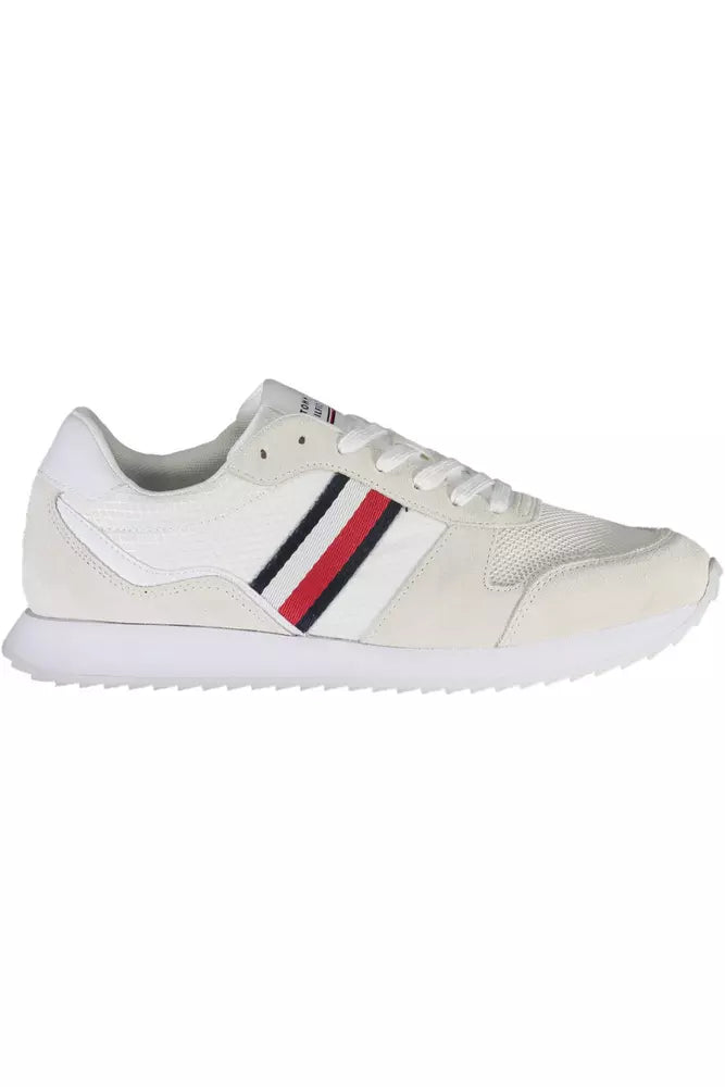 Tommy Hilfiger Eco-Conscious White Sneakers With Logo Accent