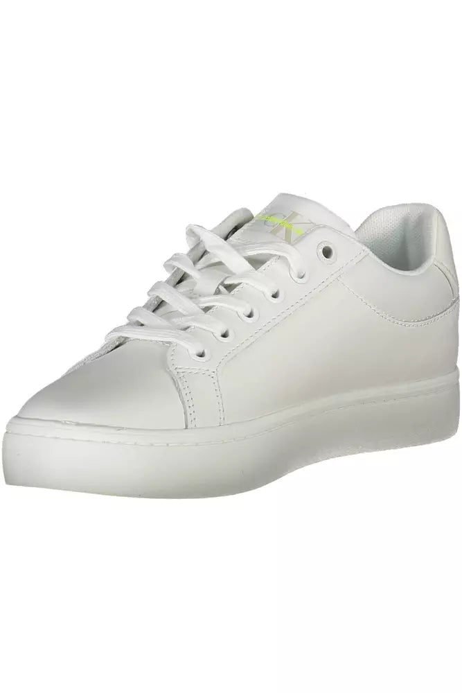 Calvin Klein White Leather Women Sneaker