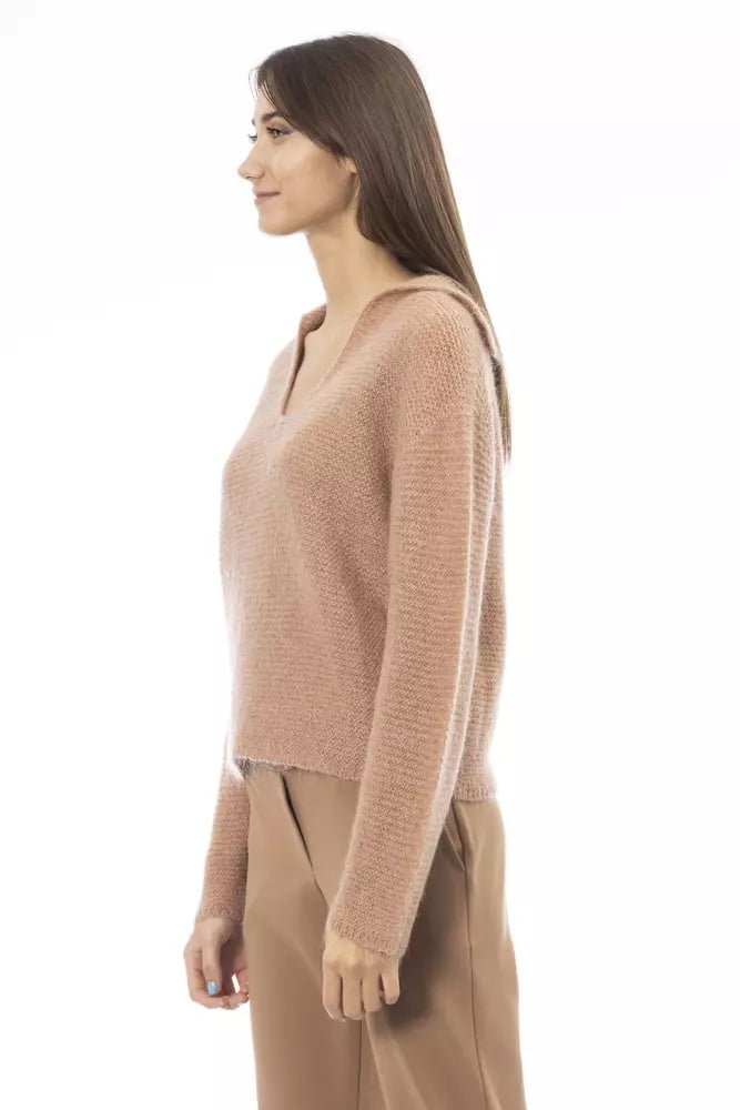 Alpha Studio Beige Polyamide Women Sweater