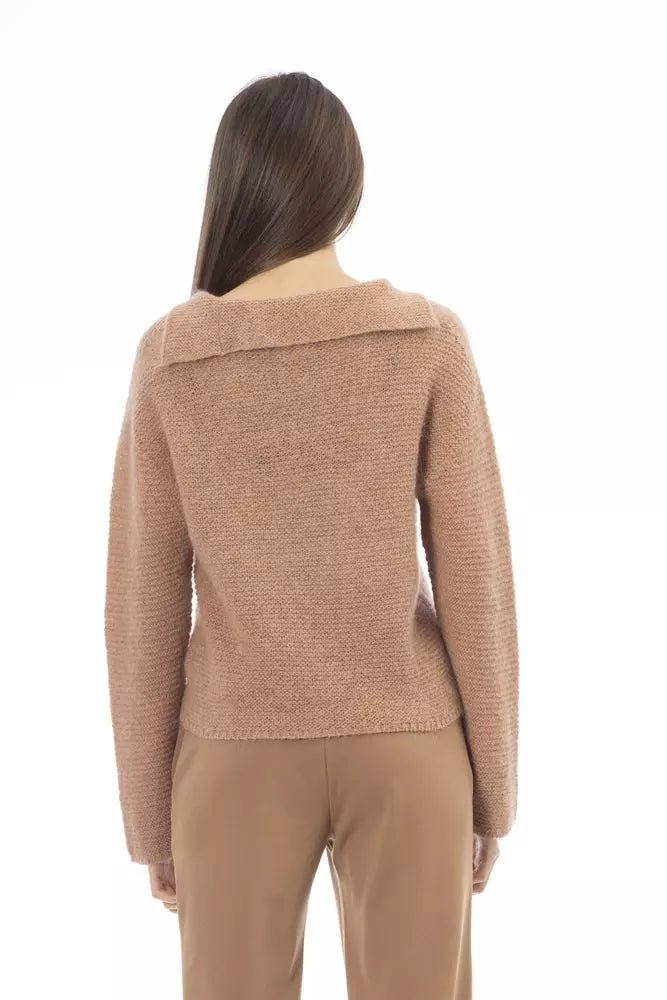 Alpha Studio Beige Polyamide Women Sweater