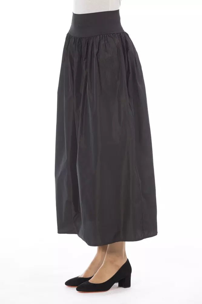 Alpha Studio Brown Polyester Women Skirt