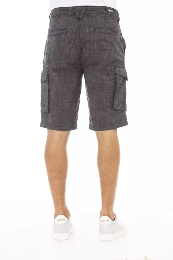 Baldinini Trend Black Cotton Men Short