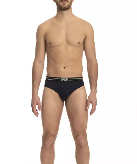 Cavalli Class Blue Cotton Men Underwear - PANTERA STORES