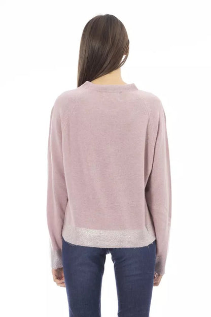 Baldinini Trend Pink Wool Women Sweater