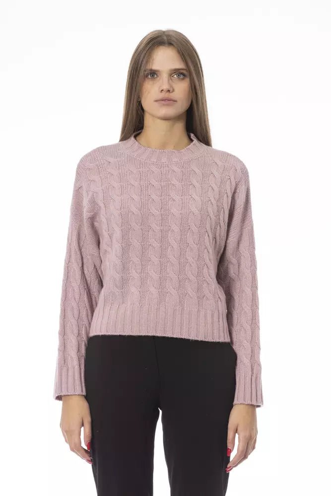 Baldinini Trend Pink Wool Women Sweater