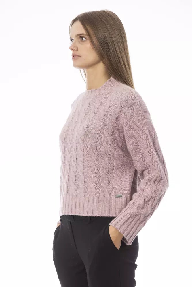 Baldinini Trend Pink Wool Women Sweater