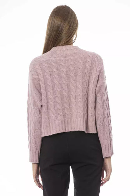 Baldinini Trend Pink Wool Women Sweater