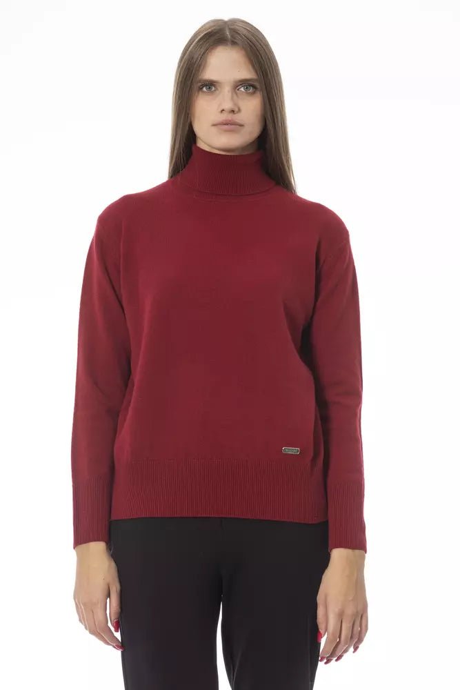 Baldinini Trend Red Wool Women Sweater