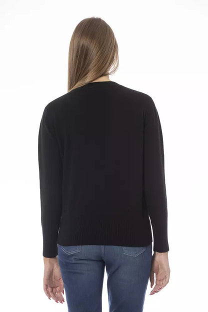 Baldinini Trend Black Wool Women Sweater