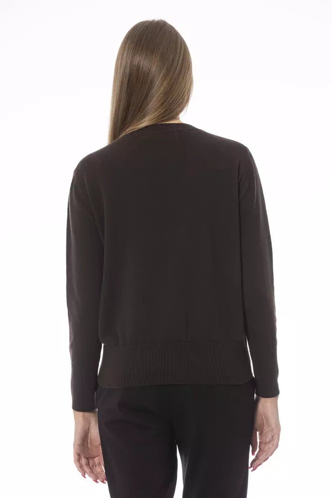 Baldinini Trend Brown Wool Women Sweater