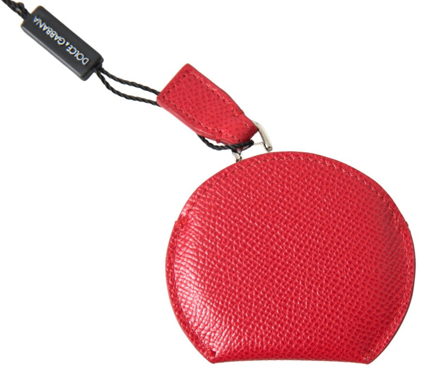 Dolce & Gabbana Elegant Red Leather Mirror Holder