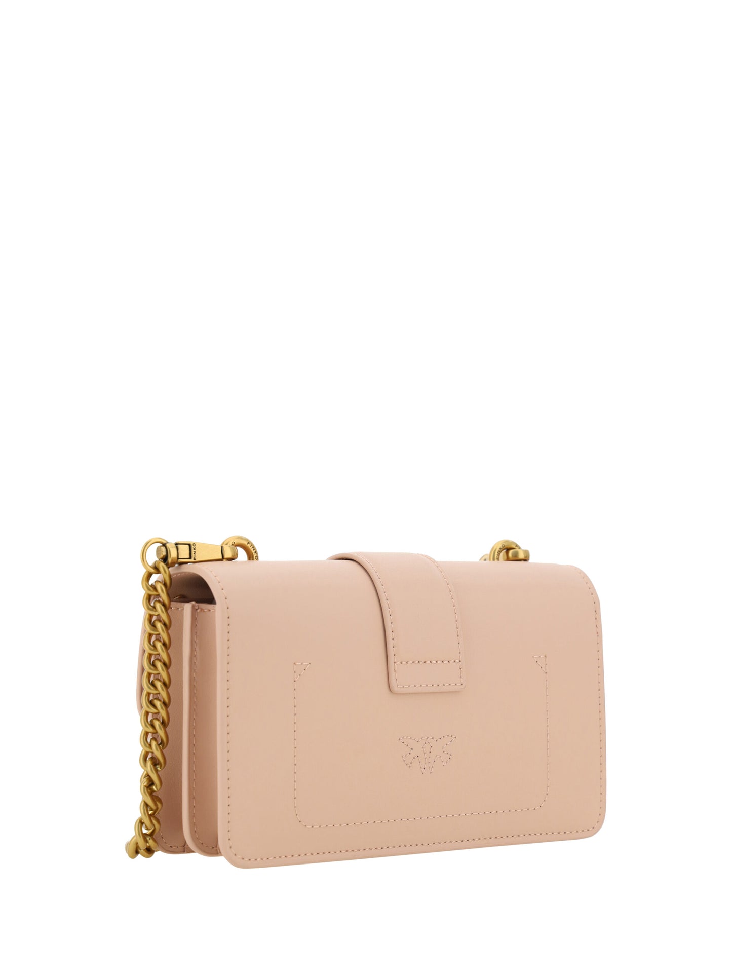 PINKO Chic Pink Cipria Mini Love Shoulder Bag