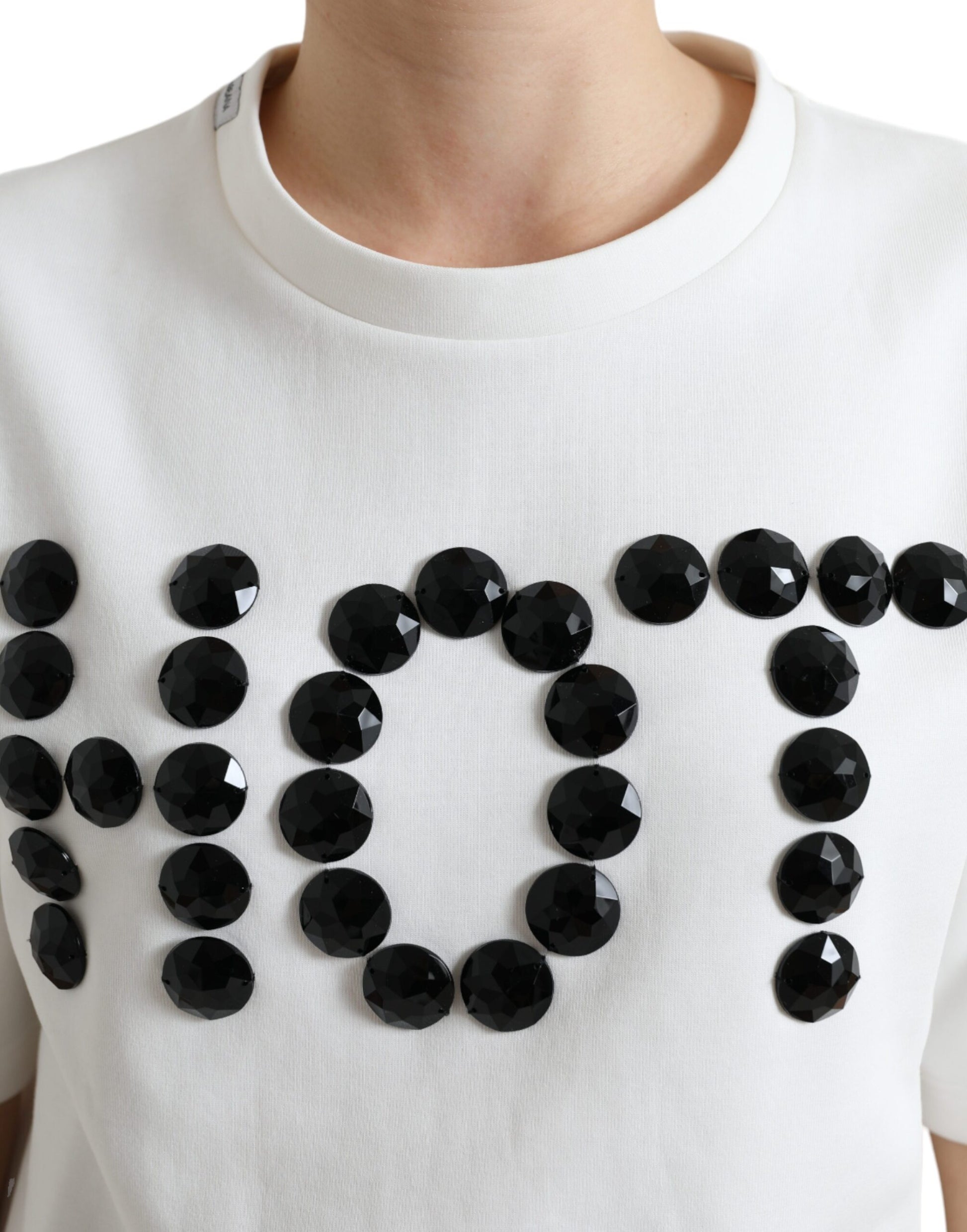 Dolce & Gabbana Embellished Crew Neck Fashion Tee