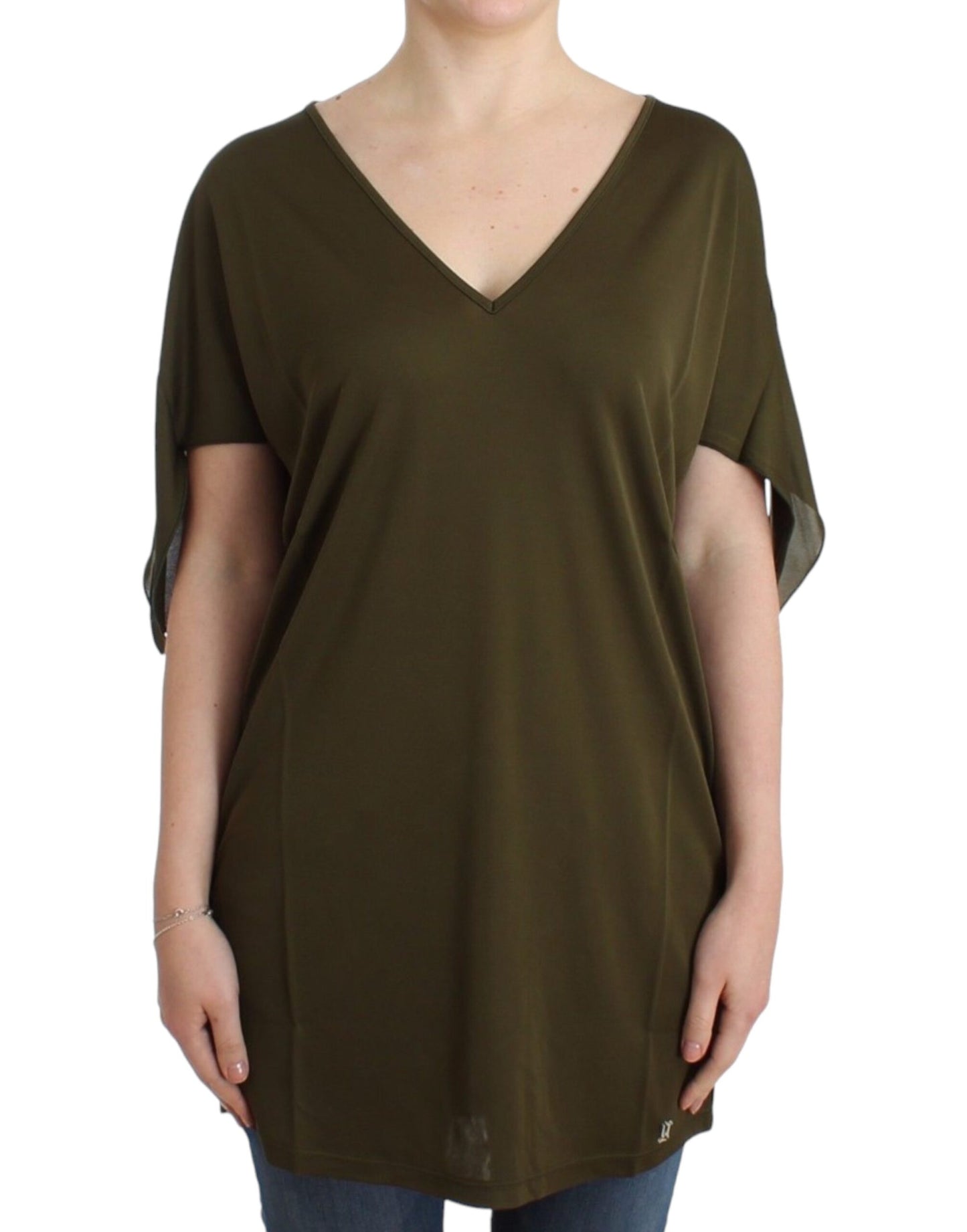 John Galliano Emerald Elegance Rayon Blouse