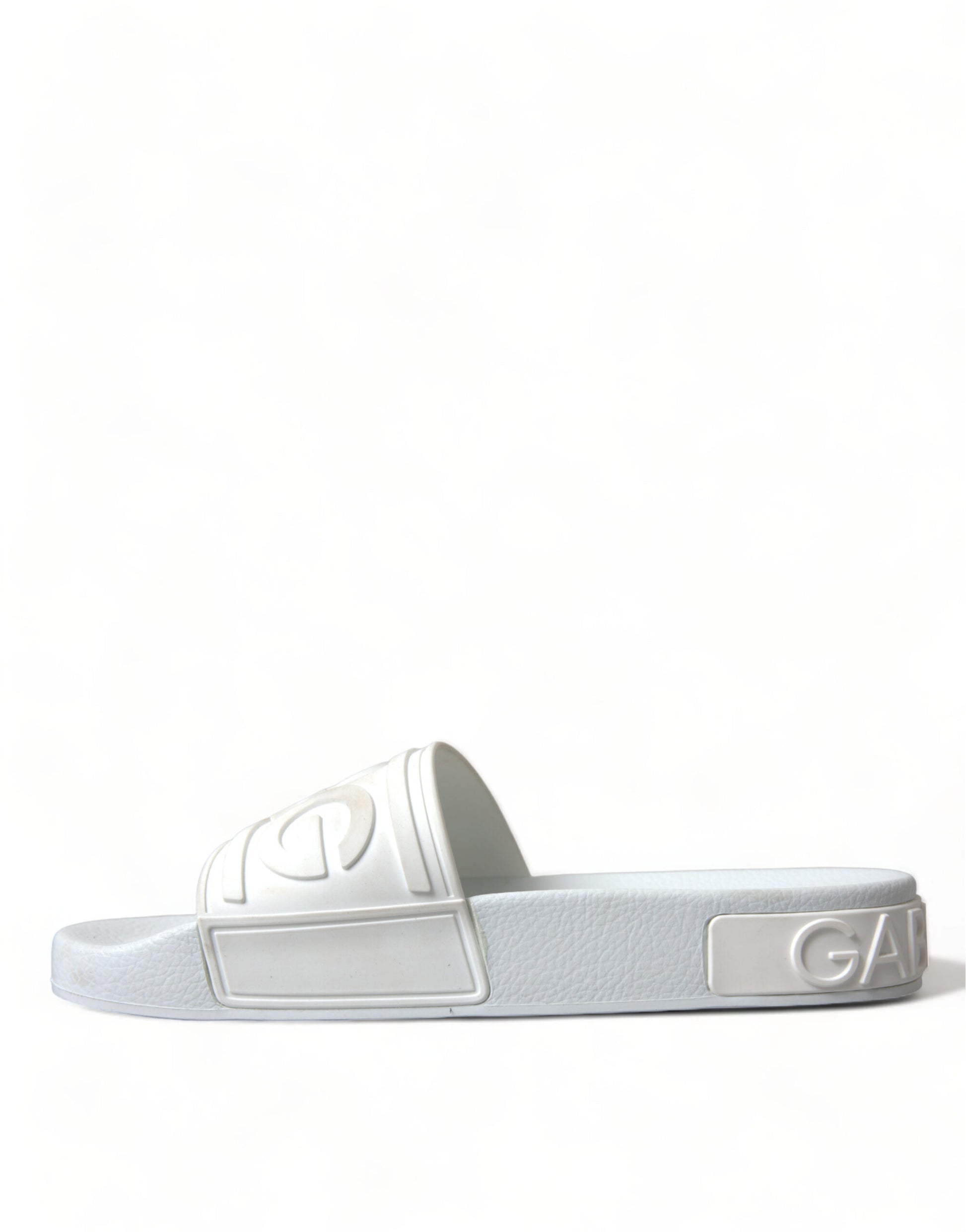 Dolce & Gabbana Elegant White Logo Slides