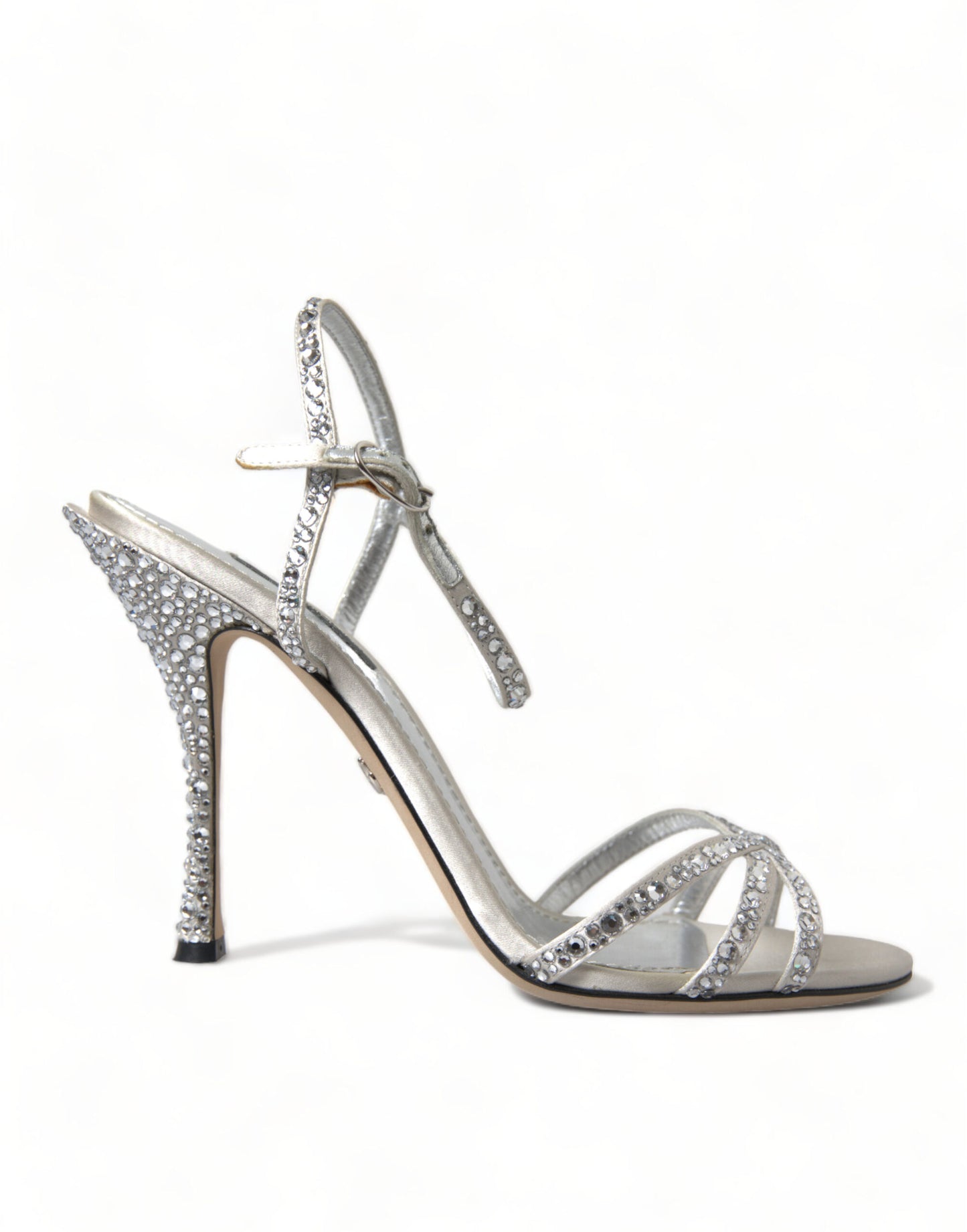 Dolce & Gabbana Elegant Crystal Embellished Heels Sandals