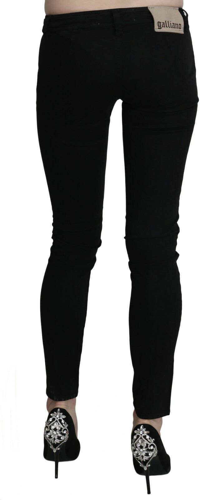 Dolce & Gabbana Chic Black Low Waist Slim Fit Skinny Jeans