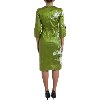 Dolce & Gabbana Floral Elegance Midi Sheath Dress