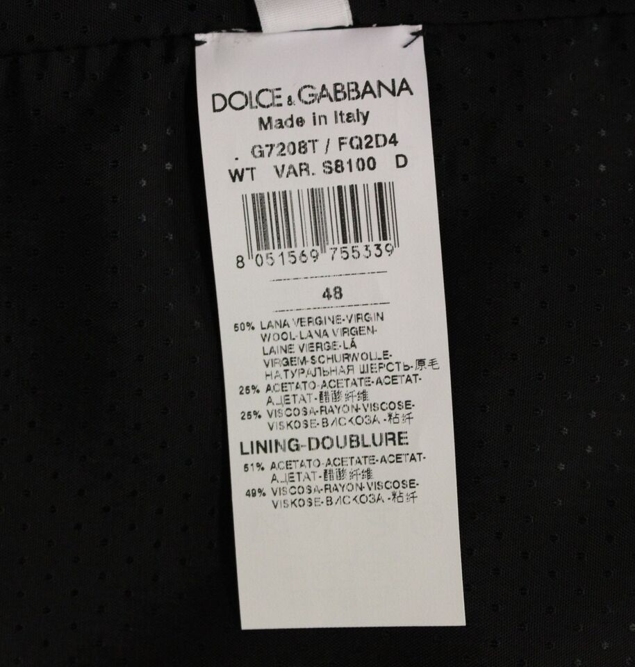 Dolce & Gabbana Elegant Gray Wool Blend Dress Vest