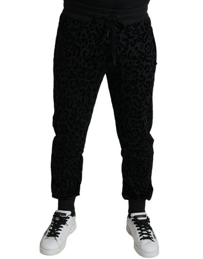 Dolce & Gabbana Elegant Leopard Joggers for Men